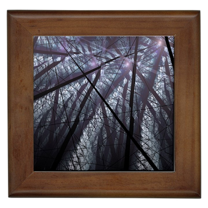 Fractal Art Picture Definition  Fractured Fractal Texture Framed Tiles