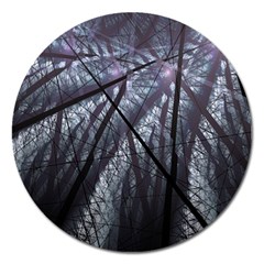 Fractal Art Picture Definition  Fractured Fractal Texture Magnet 5  (round) by Simbadda