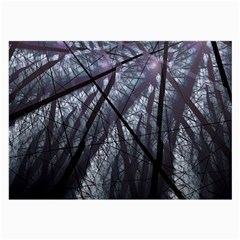 Fractal Art Picture Definition  Fractured Fractal Texture Large Glasses Cloth (2-side) by Simbadda