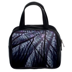 Fractal Art Picture Definition  Fractured Fractal Texture Classic Handbags (2 Sides) by Simbadda