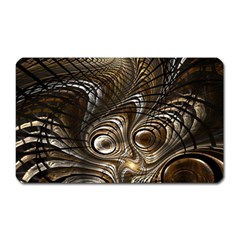 Fractal Art Texture Neuron Chaos Fracture Broken Synapse Magnet (rectangular) by Simbadda