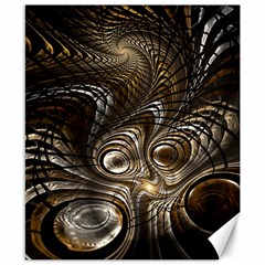 Fractal Art Texture Neuron Chaos Fracture Broken Synapse Canvas 8  X 10  by Simbadda