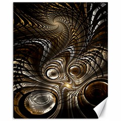 Fractal Art Texture Neuron Chaos Fracture Broken Synapse Canvas 11  X 14   by Simbadda