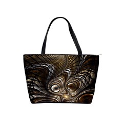 Fractal Art Texture Neuron Chaos Fracture Broken Synapse Shoulder Handbags by Simbadda