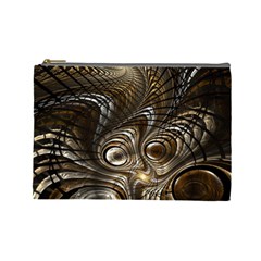 Fractal Art Texture Neuron Chaos Fracture Broken Synapse Cosmetic Bag (large)  by Simbadda