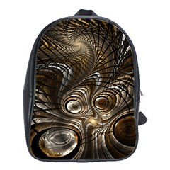 Fractal Art Texture Neuron Chaos Fracture Broken Synapse School Bags(large) 