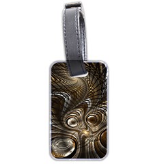 Fractal Art Texture Neuron Chaos Fracture Broken Synapse Luggage Tags (two Sides) by Simbadda