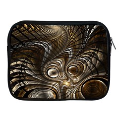 Fractal Art Texture Neuron Chaos Fracture Broken Synapse Apple Ipad 2/3/4 Zipper Cases by Simbadda