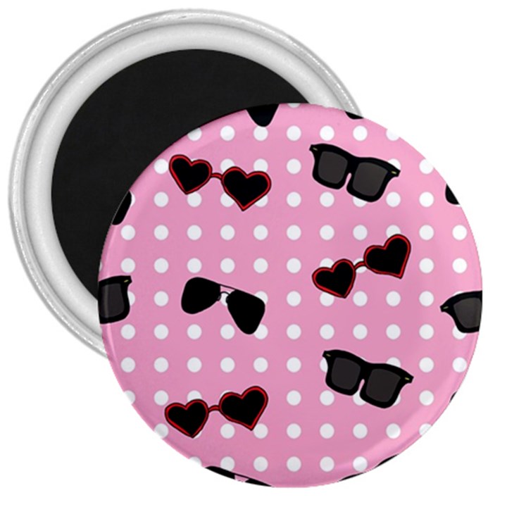 Pisunglass Tech Pink Pattern 3  Magnets