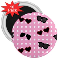 Pisunglass Tech Pink Pattern 3  Magnets (10 pack) 