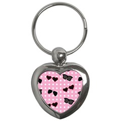 Pisunglass Tech Pink Pattern Key Chains (Heart) 