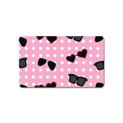 Pisunglass Tech Pink Pattern Magnet (Name Card)