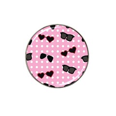 Pisunglass Tech Pink Pattern Hat Clip Ball Marker