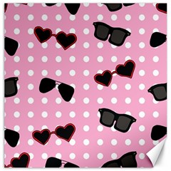 Pisunglass Tech Pink Pattern Canvas 16  x 16  