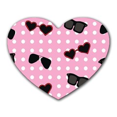 Pisunglass Tech Pink Pattern Heart Mousepads