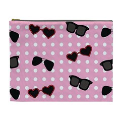 Pisunglass Tech Pink Pattern Cosmetic Bag (xl)