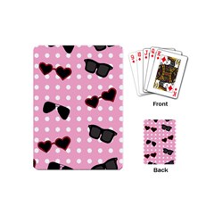 Pisunglass Tech Pink Pattern Playing Cards (Mini) 