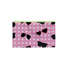 Pisunglass Tech Pink Pattern Cosmetic Bag (XS)