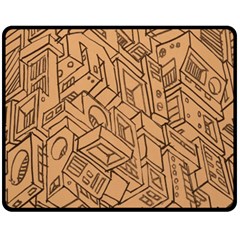 Mechanical Tech Pattern Fleece Blanket (medium) 