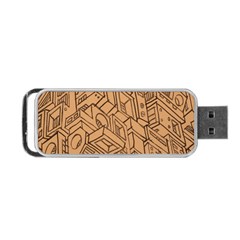 Mechanical Tech Pattern Portable Usb Flash (two Sides)