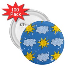 Sunshine Tech Blue 2 25  Buttons (100 Pack) 