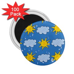 Sunshine Tech Blue 2 25  Magnets (100 Pack) 