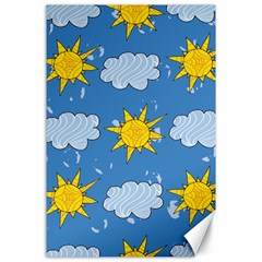 Sunshine Tech Blue Canvas 24  X 36 