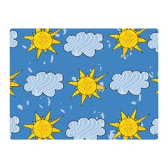 Sunshine Tech Blue Double Sided Flano Blanket (mini) 