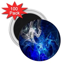 Ghost Fractal Texture Skull Ghostly White Blue Light Abstract 2 25  Magnets (100 Pack) 