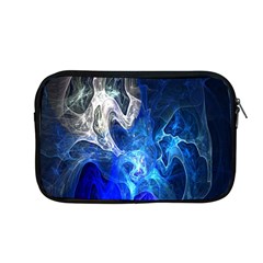 Ghost Fractal Texture Skull Ghostly White Blue Light Abstract Apple Macbook Pro 13  Zipper Case by Simbadda