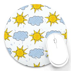 Sunshine Tech White Round Mousepads by Simbadda