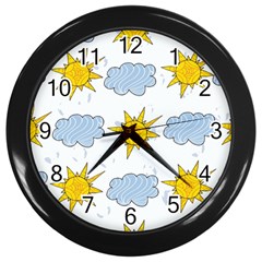 Sunshine Tech White Wall Clocks (black) by Simbadda