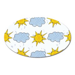 Sunshine Tech White Oval Magnet by Simbadda