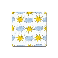 Sunshine Tech White Square Magnet by Simbadda