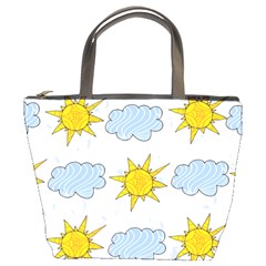 Sunshine Tech White Bucket Bags by Simbadda