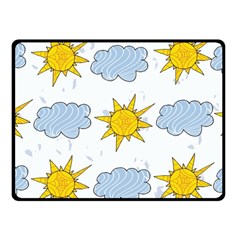 Sunshine Tech White Fleece Blanket (small) by Simbadda