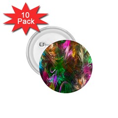 Fractal Texture Abstract Messy Light Color Swirl Bright 1 75  Buttons (10 Pack)