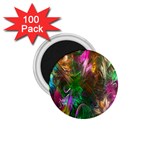 Fractal Texture Abstract Messy Light Color Swirl Bright 1.75  Magnets (100 pack)  Front