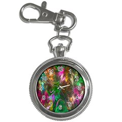 Fractal Texture Abstract Messy Light Color Swirl Bright Key Chain Watches