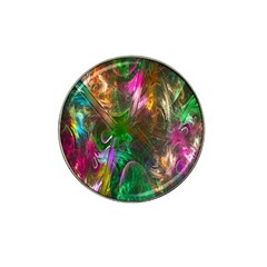 Fractal Texture Abstract Messy Light Color Swirl Bright Hat Clip Ball Marker (4 Pack) by Simbadda