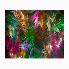 Fractal Texture Abstract Messy Light Color Swirl Bright Small Glasses Cloth (2-side)