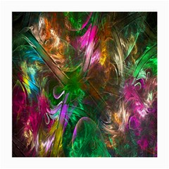 Fractal Texture Abstract Messy Light Color Swirl Bright Medium Glasses Cloth (2-side) by Simbadda