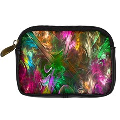 Fractal Texture Abstract Messy Light Color Swirl Bright Digital Camera Cases by Simbadda