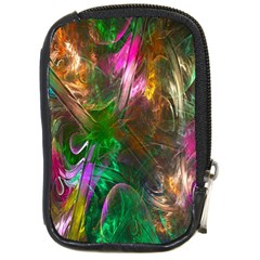 Fractal Texture Abstract Messy Light Color Swirl Bright Compact Camera Cases by Simbadda