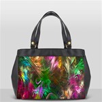 Fractal Texture Abstract Messy Light Color Swirl Bright Office Handbags (2 Sides)  Front