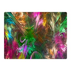 Fractal Texture Abstract Messy Light Color Swirl Bright Double Sided Flano Blanket (mini)  by Simbadda