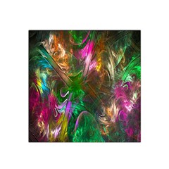 Fractal Texture Abstract Messy Light Color Swirl Bright Satin Bandana Scarf by Simbadda