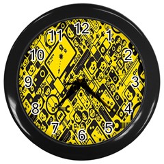 Test Steven Levy Wall Clocks (black) by Simbadda