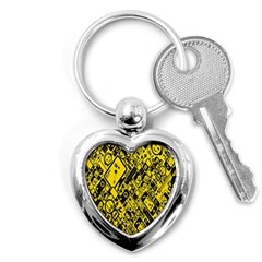 Test Steven Levy Key Chains (heart)  by Simbadda