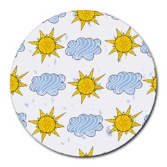 Sunshine Tech White Round Mousepads by Simbadda